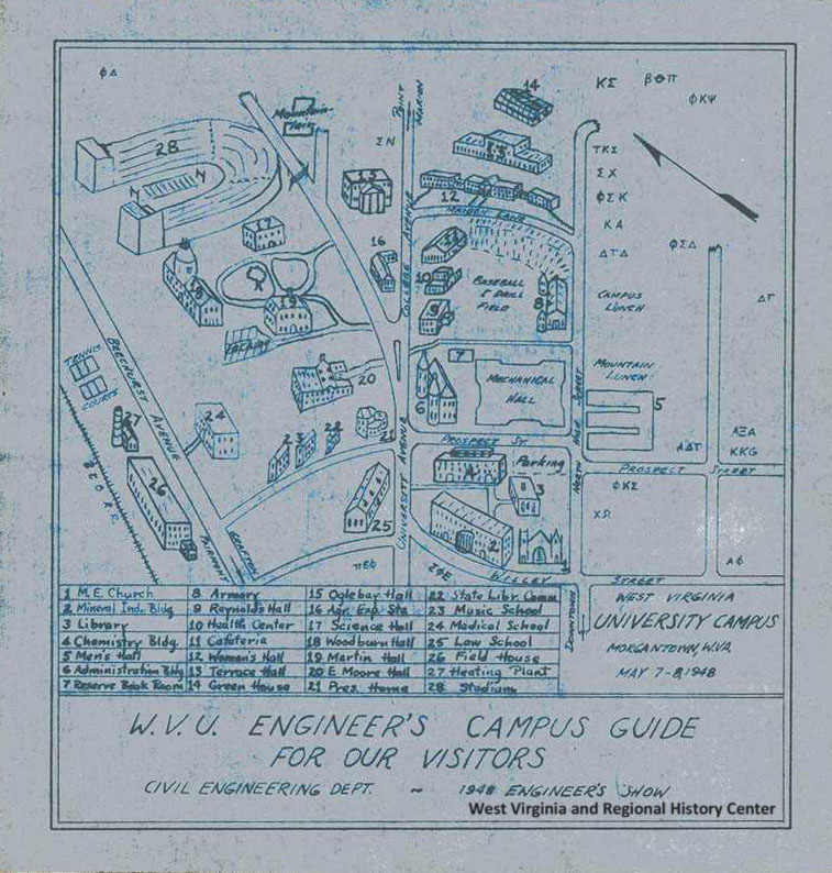 WVU Campus Map