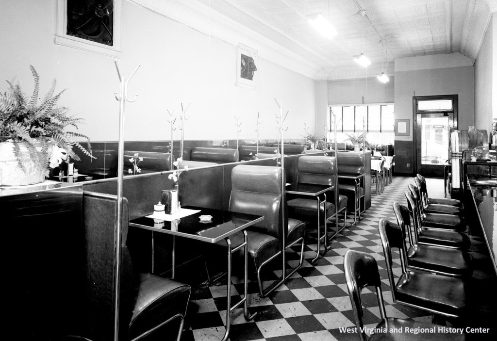 Inside of Sherman Restaurant, Charleston, West Virginia, ca. 1938-1945