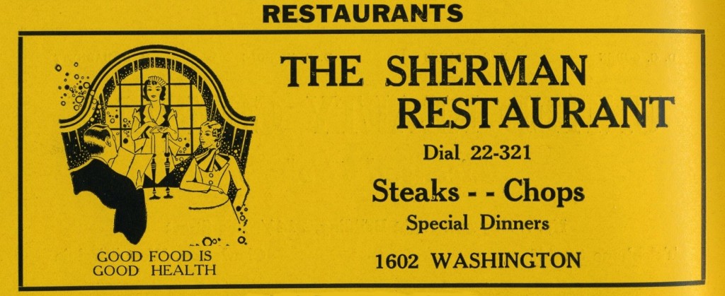 Sherman Restaurant add from a directory