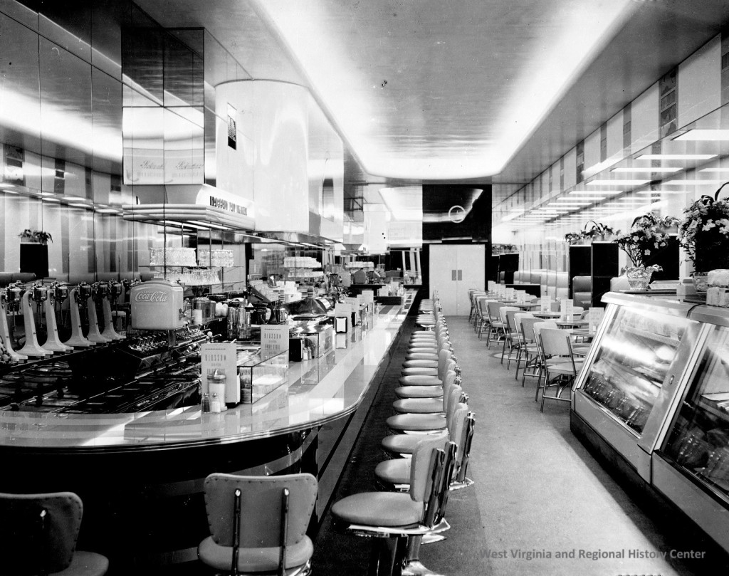 Inside of Blossom Super Dairy Store, Charleston, West Virginia, ca. 1930s-1950s