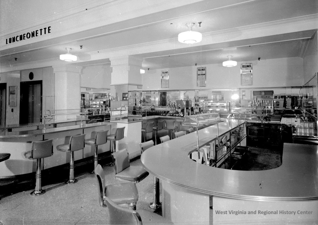 Inside of Luncheonette on the Street Floor of the Diamond Department Store, Charleston, West Virginia, ca. 1940s-1960s