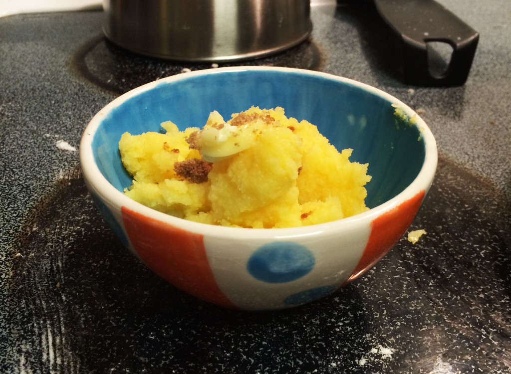 Bowl of hasty pudding