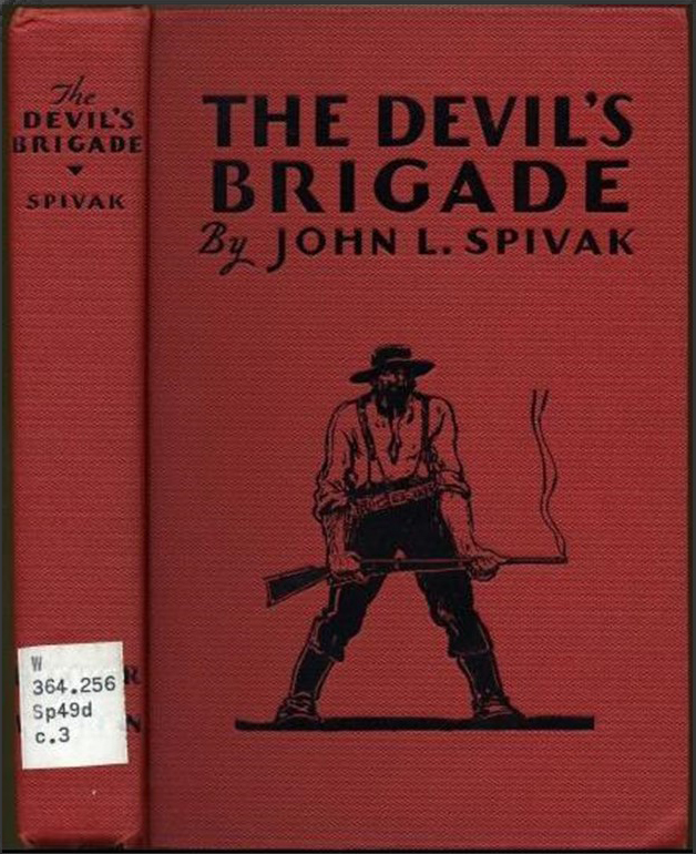 Cover of book The Devil's Brigade showing a man holding a smoking gun