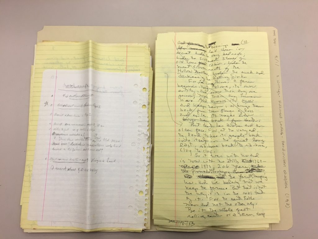 Manuscripts from Louise McNeill's papers