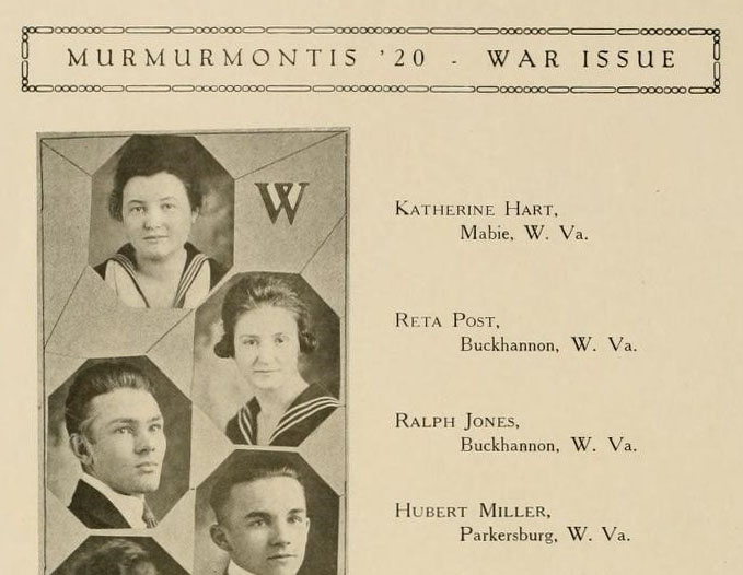 Ralph Jones image and blurb from Murmurmontis 1920