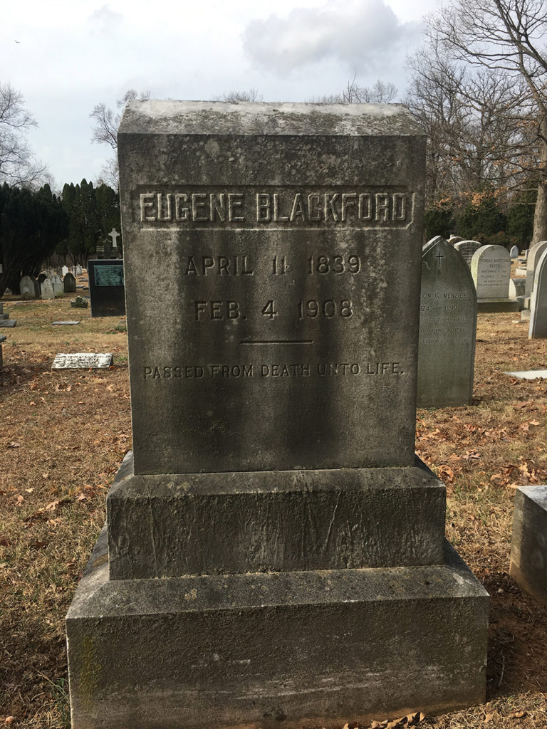 Eugene Blackford’s Gravestone