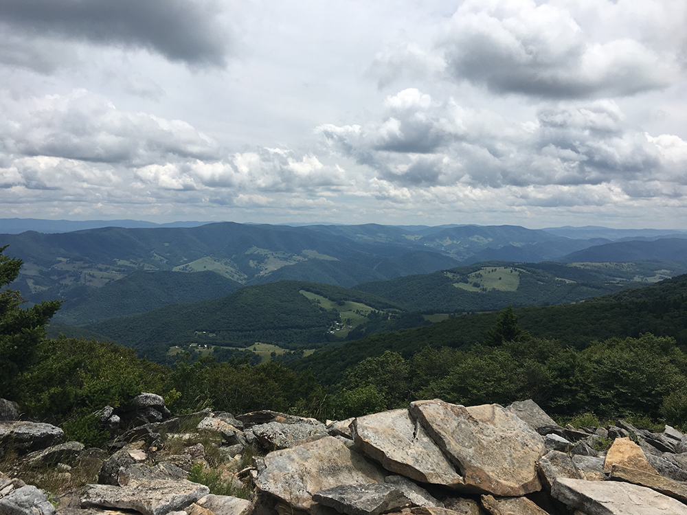 Scenic view from Spruce Knob, July 2017