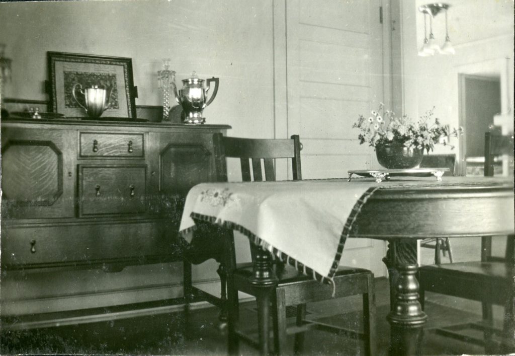 Interior of Minter home in Nitro, showing dining room