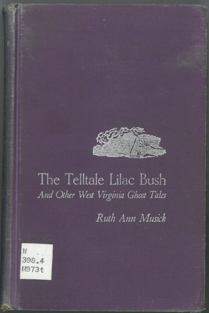 Purple book cover of The Telltale Lilac Bush, with small bush design