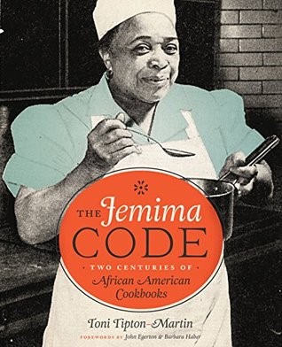 Book cover of The Jemima Code, featuring an African American woman chef