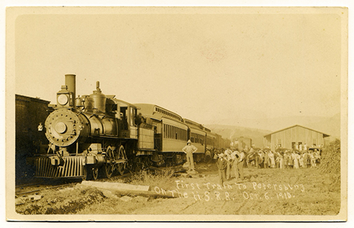 First Train to Petersburg on the Hampshire Southern Railroad