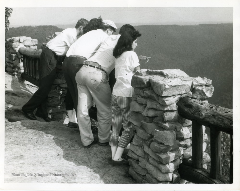 Tourists at Cooper's Rock,