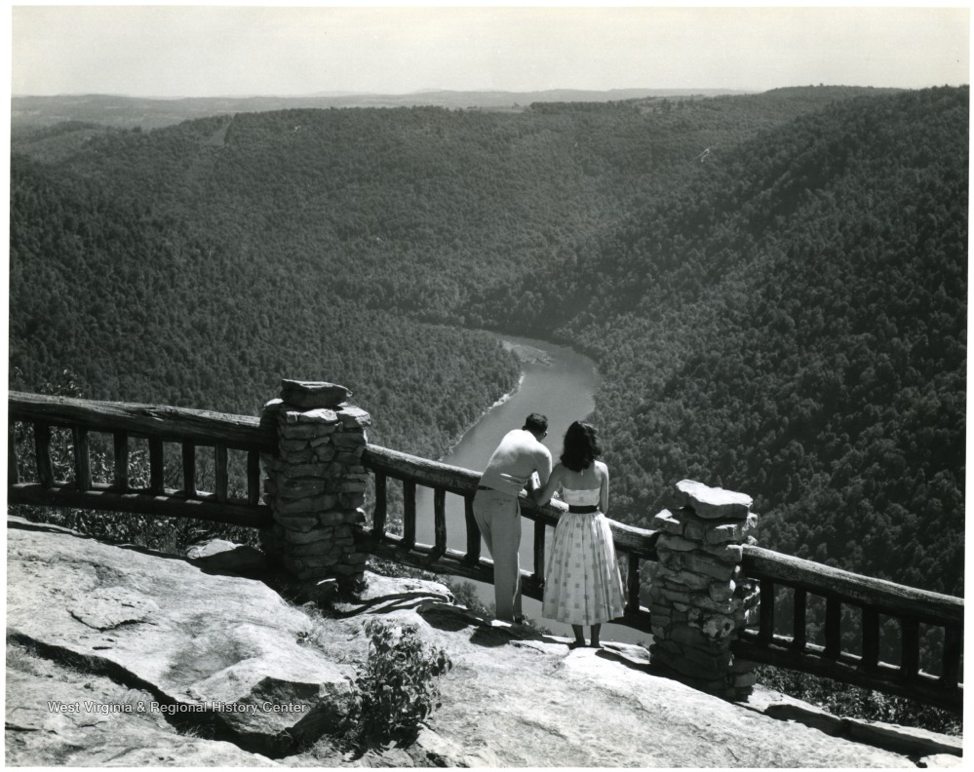 Young Couple Enjoying the View from the Overlook