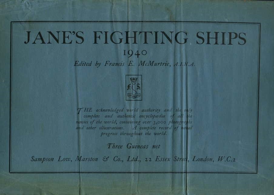 Cover of book "Jane's Fighting Ships" 