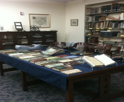 Table full of books on display