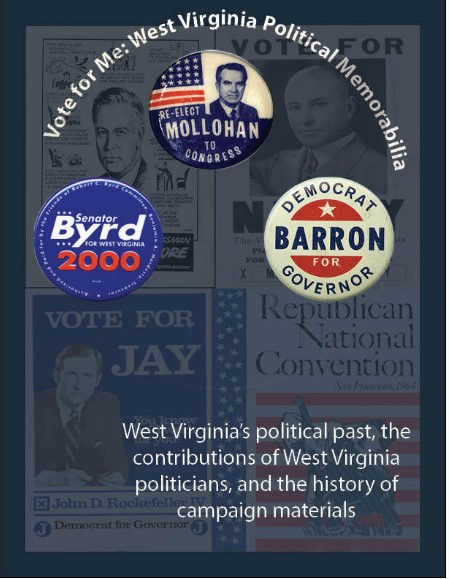 Vote for Me: West Virginia Political Memorabilia homepage, with political buttons
