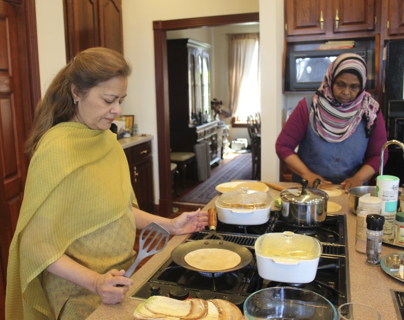 Ruby Abdulla preparing food