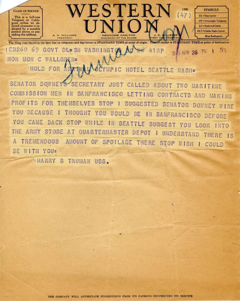 Picture of telegram