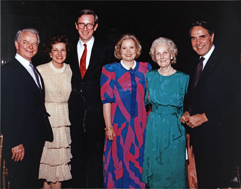 Senator Byrd, Rockefeller and Dole with their spouses