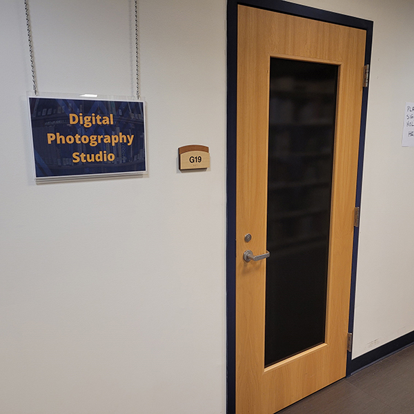 Entrance to digital photography studio