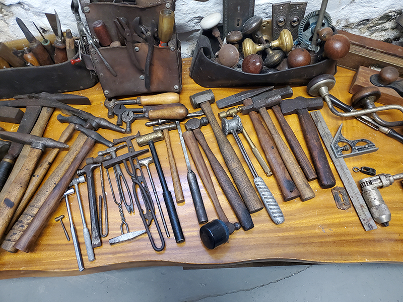 A collection of hammers