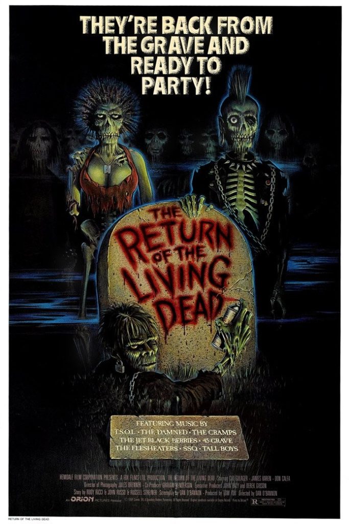 Poster advertising Return of the Living Dead (1984).